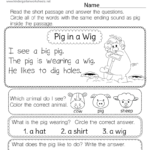 Reading Worksheet For Kids Free Printable Digital U0026 PDF
