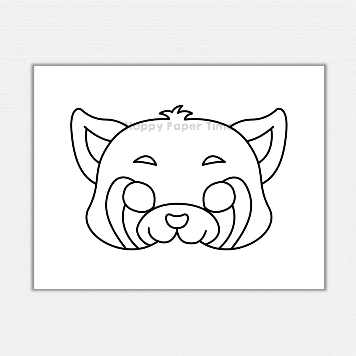 Free Printable Panda Mask Template Free Printable Panda Mask Template