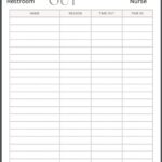 Restroom Log Classroom Sign Out Sheet Nurse Sign Out Sheet Restroom Sign Out Sheet Sign Out Log Teacher Log Etsy