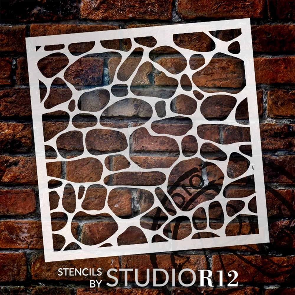 River Rock Repeatable Pattern Stencil By StudioR12 Select Size USA Made DIY Background For Crafting U0026 Painting Reusable Mixed Media Template 18 X 18 Inch Amazon ca Home River Rock Repeatable Pattern Stencil By StudioR12 Select Size USA Made DIY Background For Crafting U0026 Painting Reusable Mixed Media Template 18 X 18 Inch Amazon ca Home
