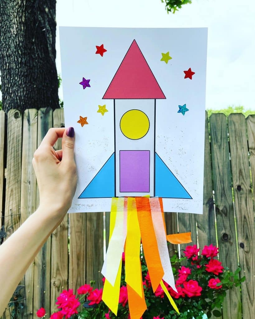 Rocket Ship Craft For Preschool with Free Templates The 
