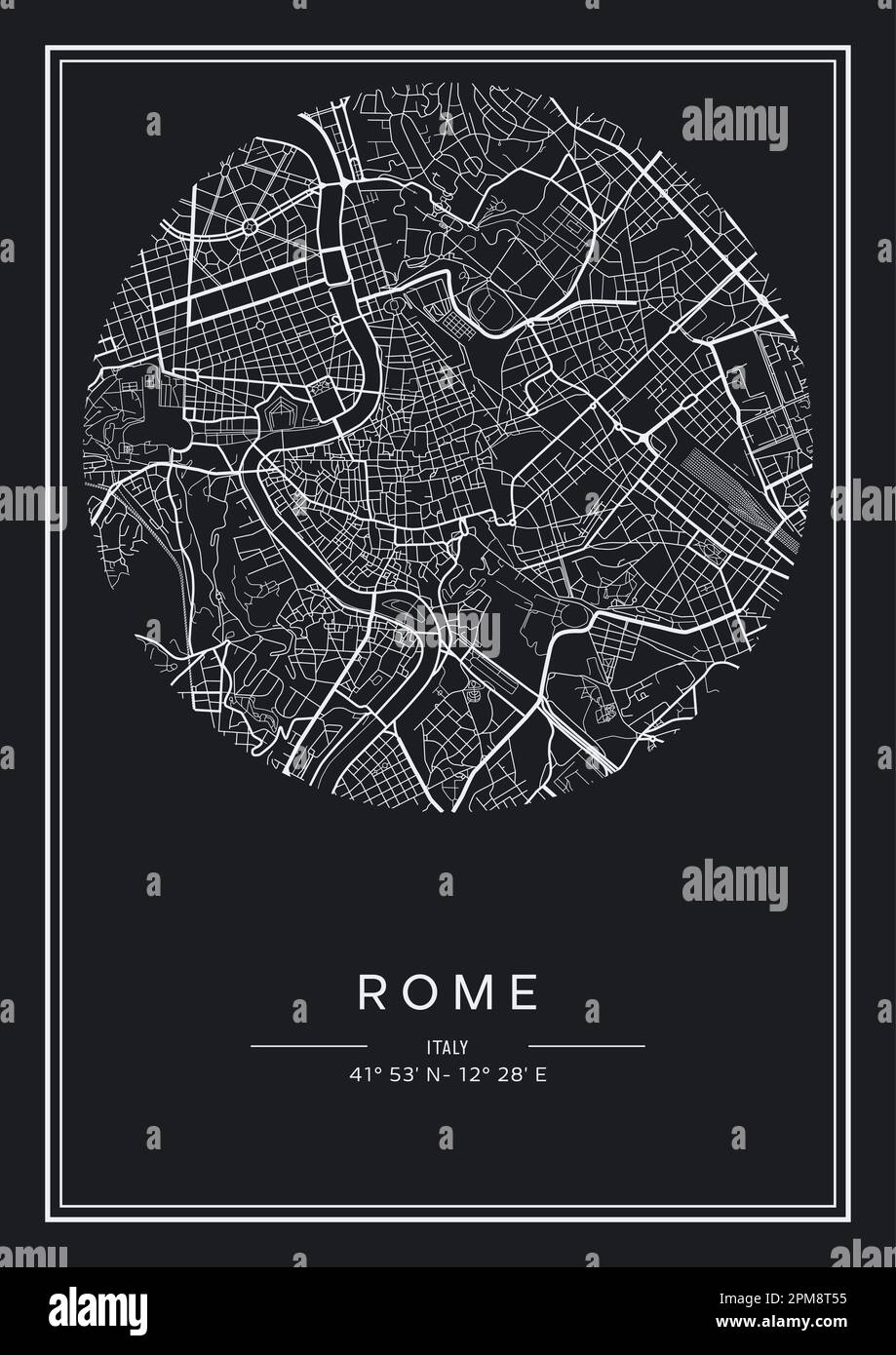 Rome Map Black And White Stock Photos U0026 Images Alamy Rome Map Black And White Stock Photos U0026 Images Alamy