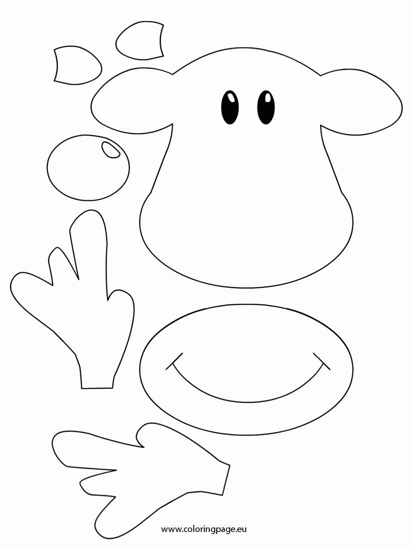 Rudolph Face Template 715661