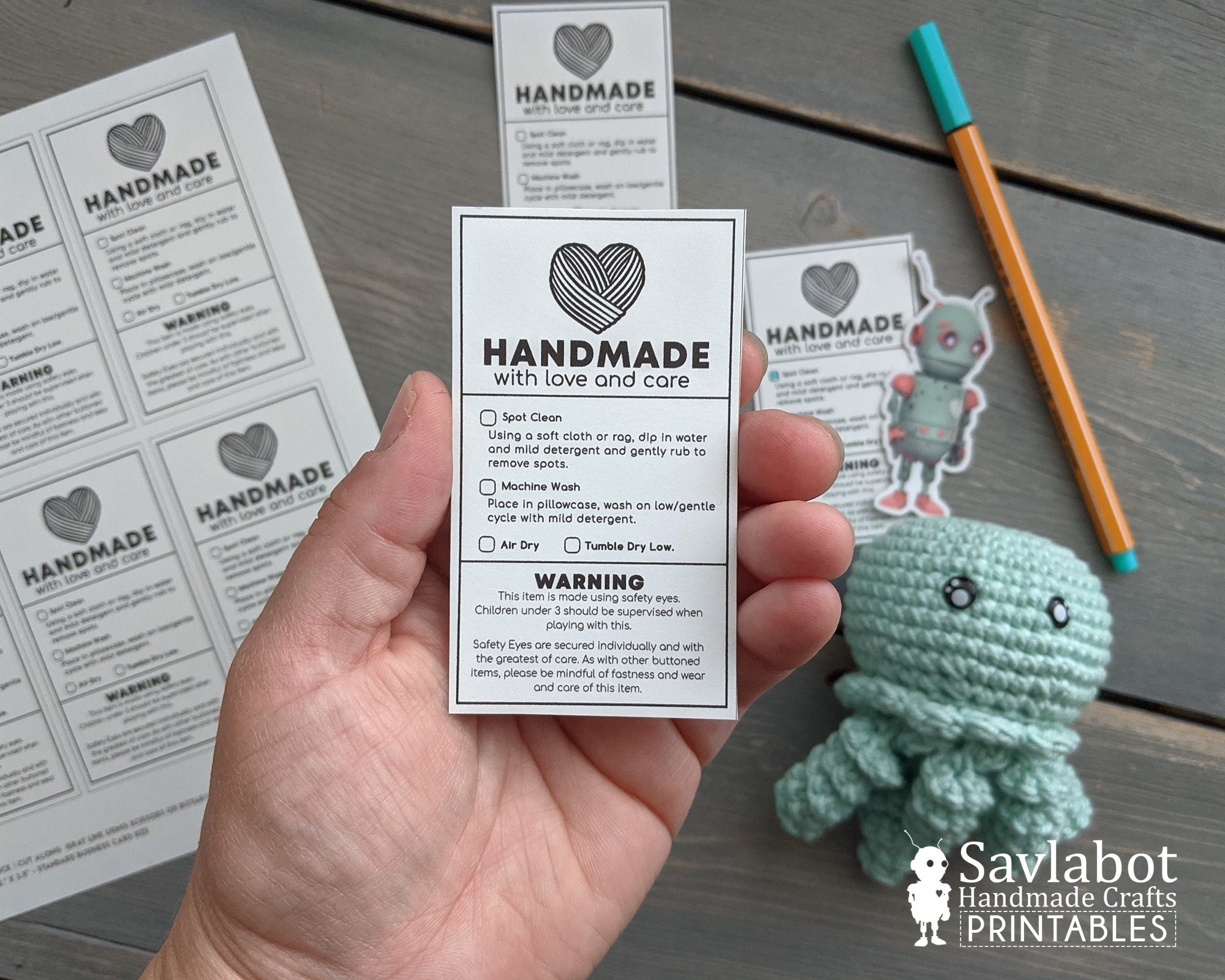 Safety Eye PRINTABLE Warning And Care Card PDF Files Etsy Safety Eye PRINTABLE Warning And Care Card PDF Files Etsy