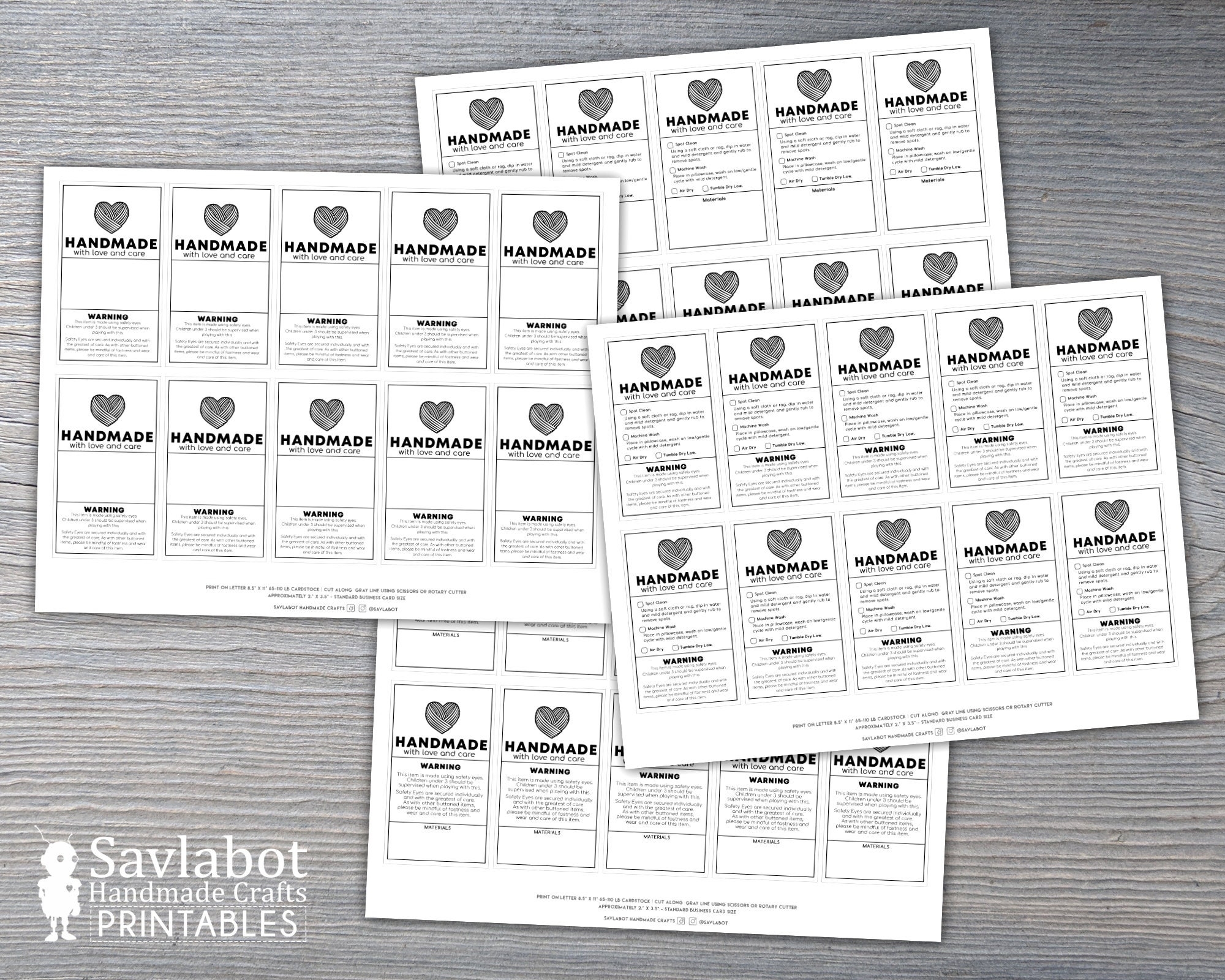 Safety Eye PRINTABLE Warning And Care Card PDF Files Etsy Safety Eye PRINTABLE Warning And Care Card PDF Files Etsy