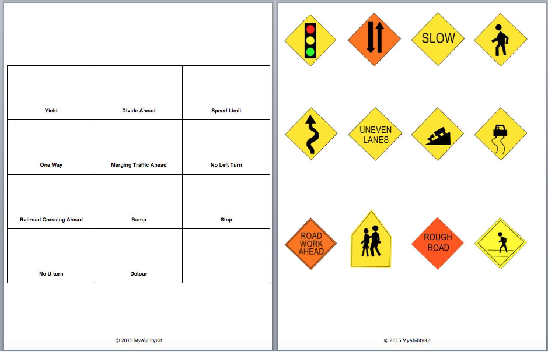 Safety Signs MyAbilityKit Autism Resources Safety Signs MyAbilityKit Autism Resources