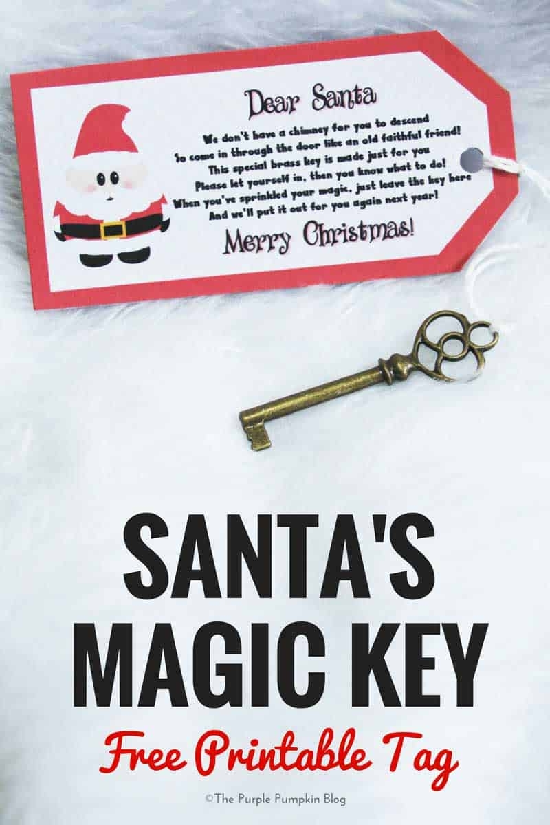 Santa s Magic Key Free Printable Tag