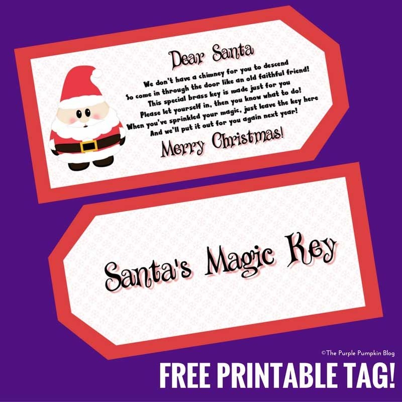 Santa s Magic Key Free Printable Tag