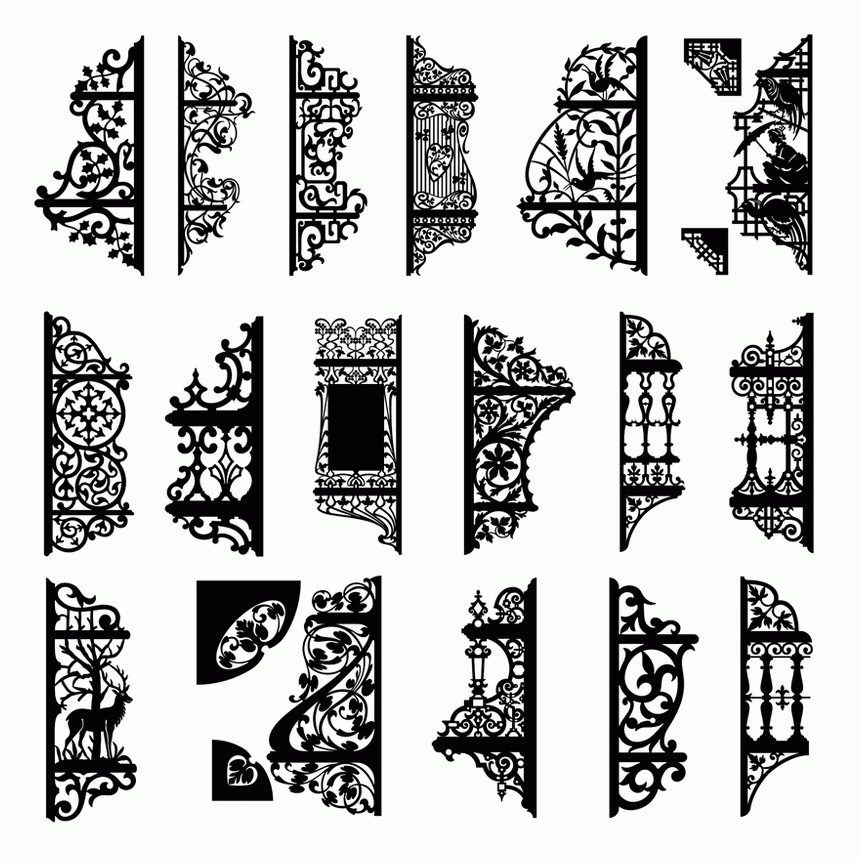 Scroll Saw 2 tier Corner Shelf Bracket Patterns CRAFTSMANSPACE Scroll Saw 2 tier Corner Shelf Bracket Patterns CRAFTSMANSPACE