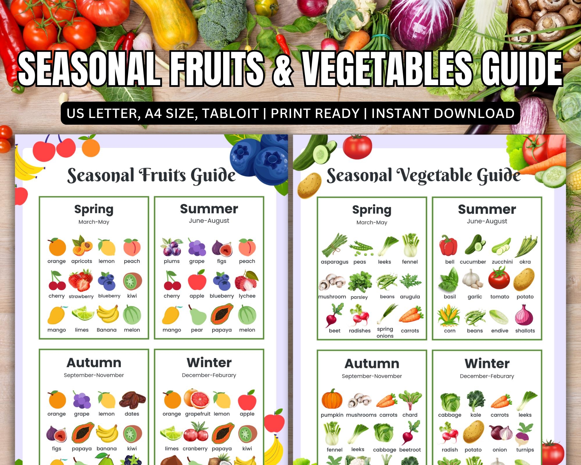 Seasonal Fruits And Vegetables Poster Produce Calendar Kitchen Decor Food Chart Seasonal Food Guide Vegetables Chart Food Lover Gift Etsy Seasonal Fruits And Vegetables Poster Produce Calendar Kitchen Decor Food Chart Seasonal Food Guide Vegetables Chart Food Lover Gift Etsy