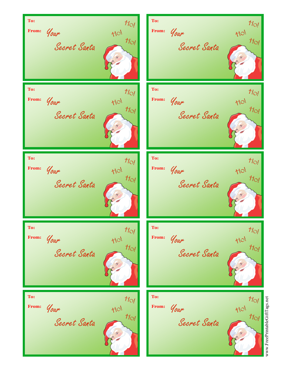 Free Printable Santa Christmas Tags Templates Free Printable Santa Christmas Tags Templates