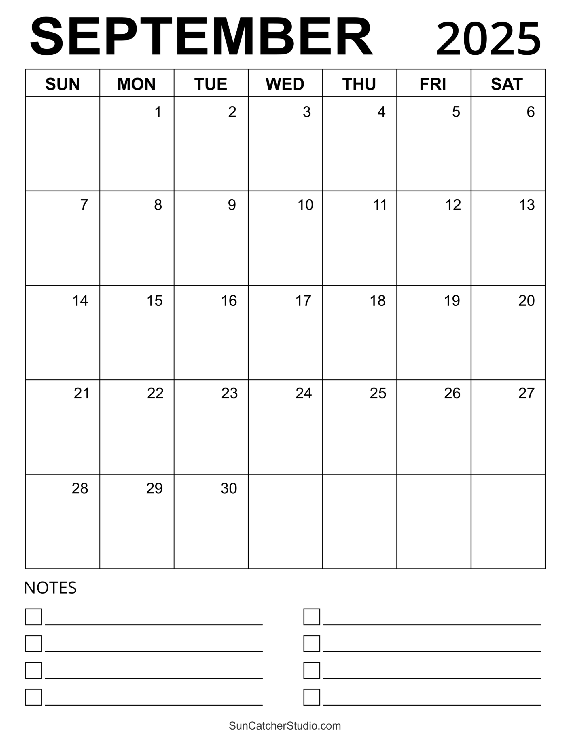 Monthly Calendar September 2023 To June 2025
