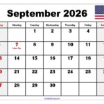 September 2026 Calendar Printable PDF With HolidaysTemplates
