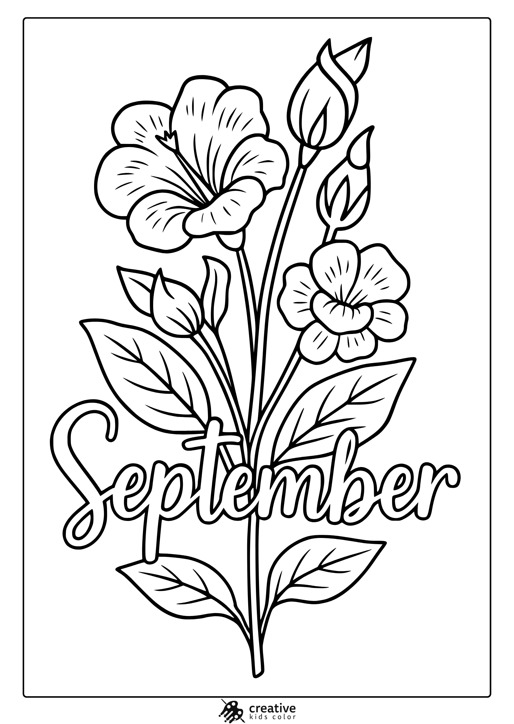 September Coloring Sheets Printable