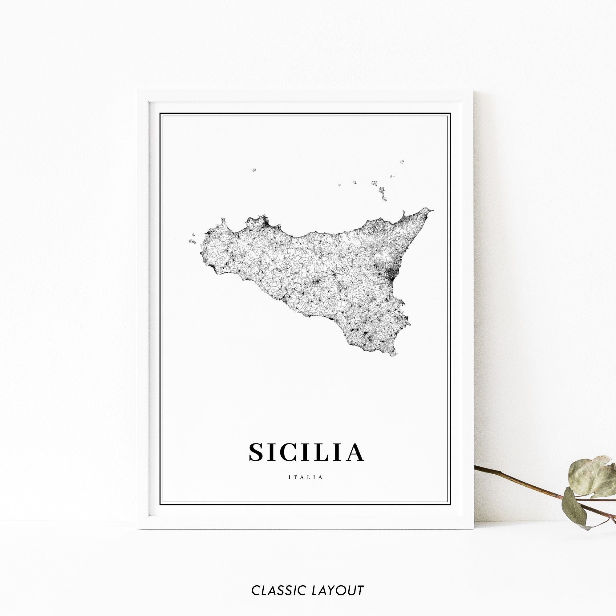 Printable Map Of Sicily Italy