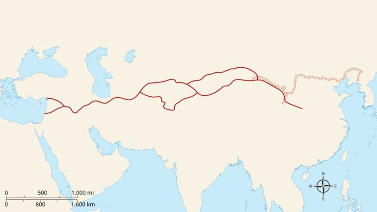 Silk Road Interactive Map Students Britannica Kids Homework Help