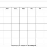 Simple Blank Calendar Templates Free To Download Print