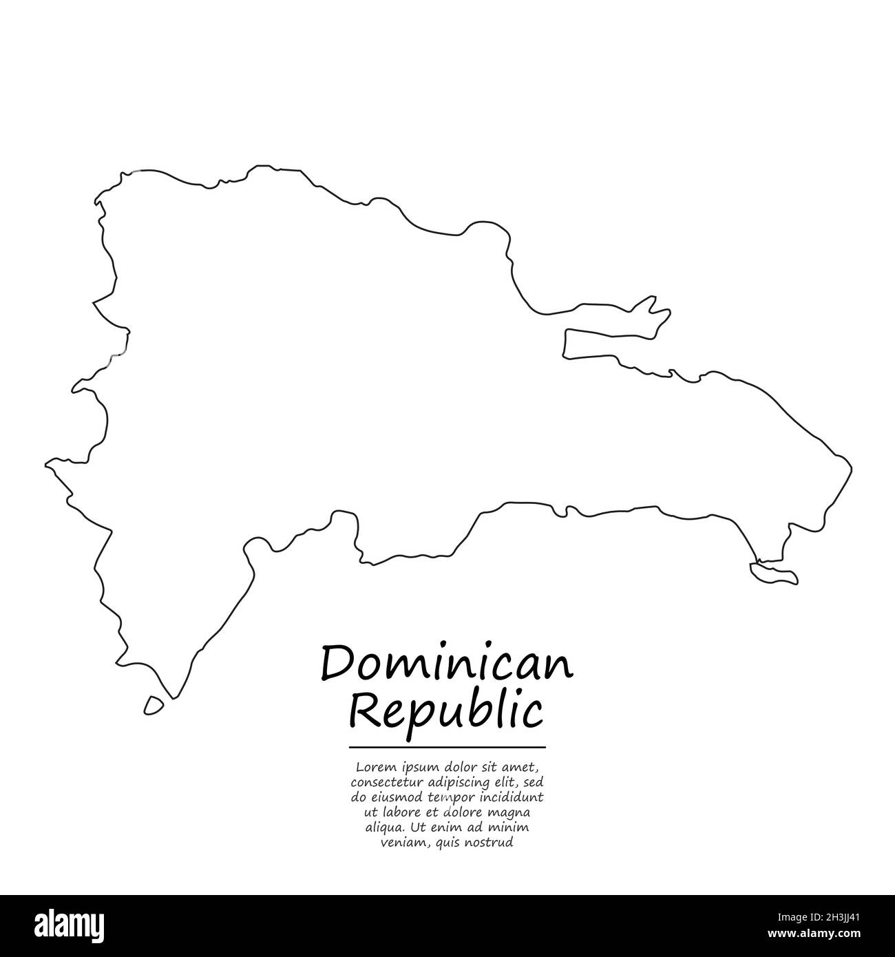 Dominican Republic Map Printable