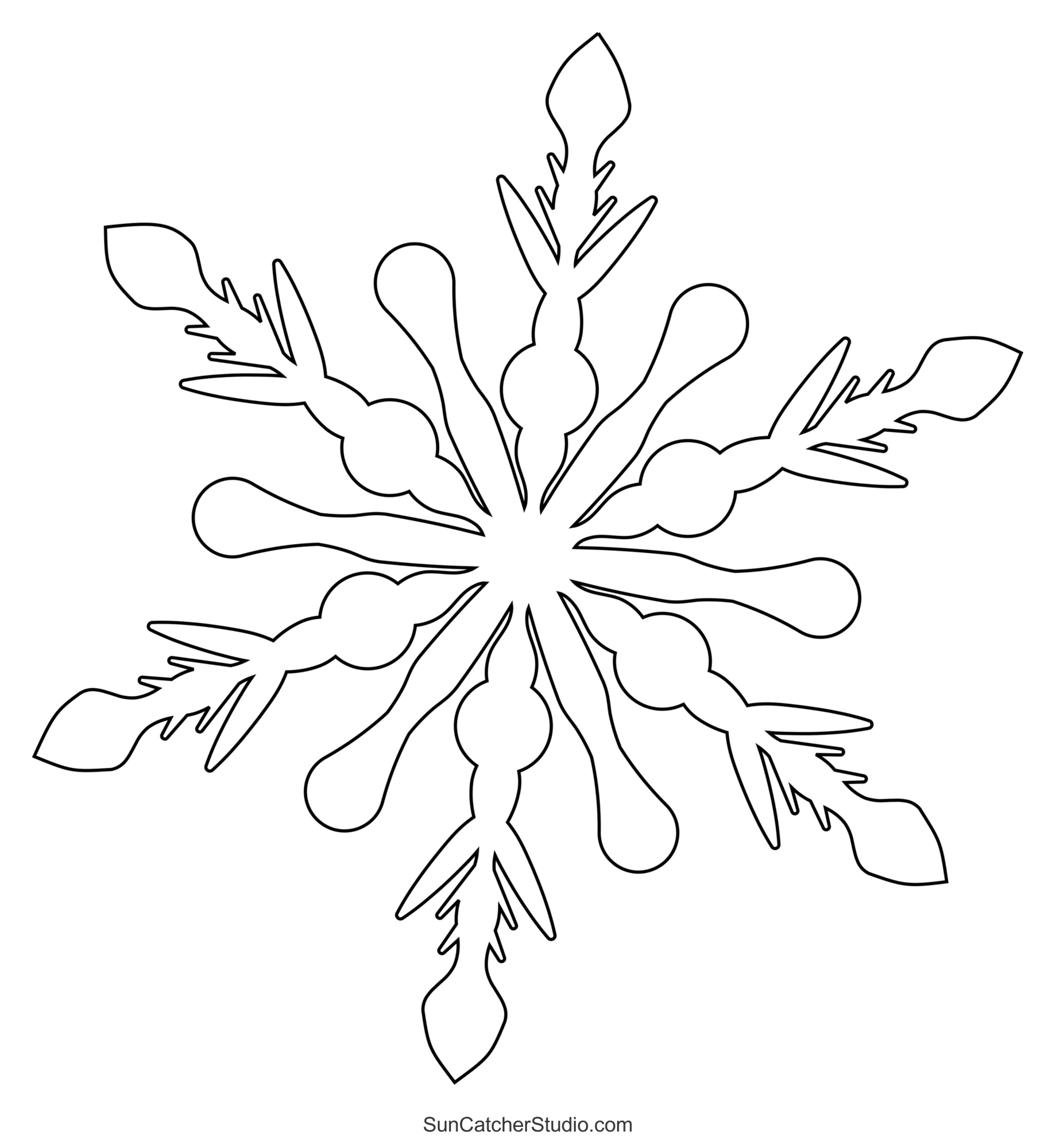 Free Printable Snowflakes Cut Out Template Free Printable Snowflakes Cut Out Template