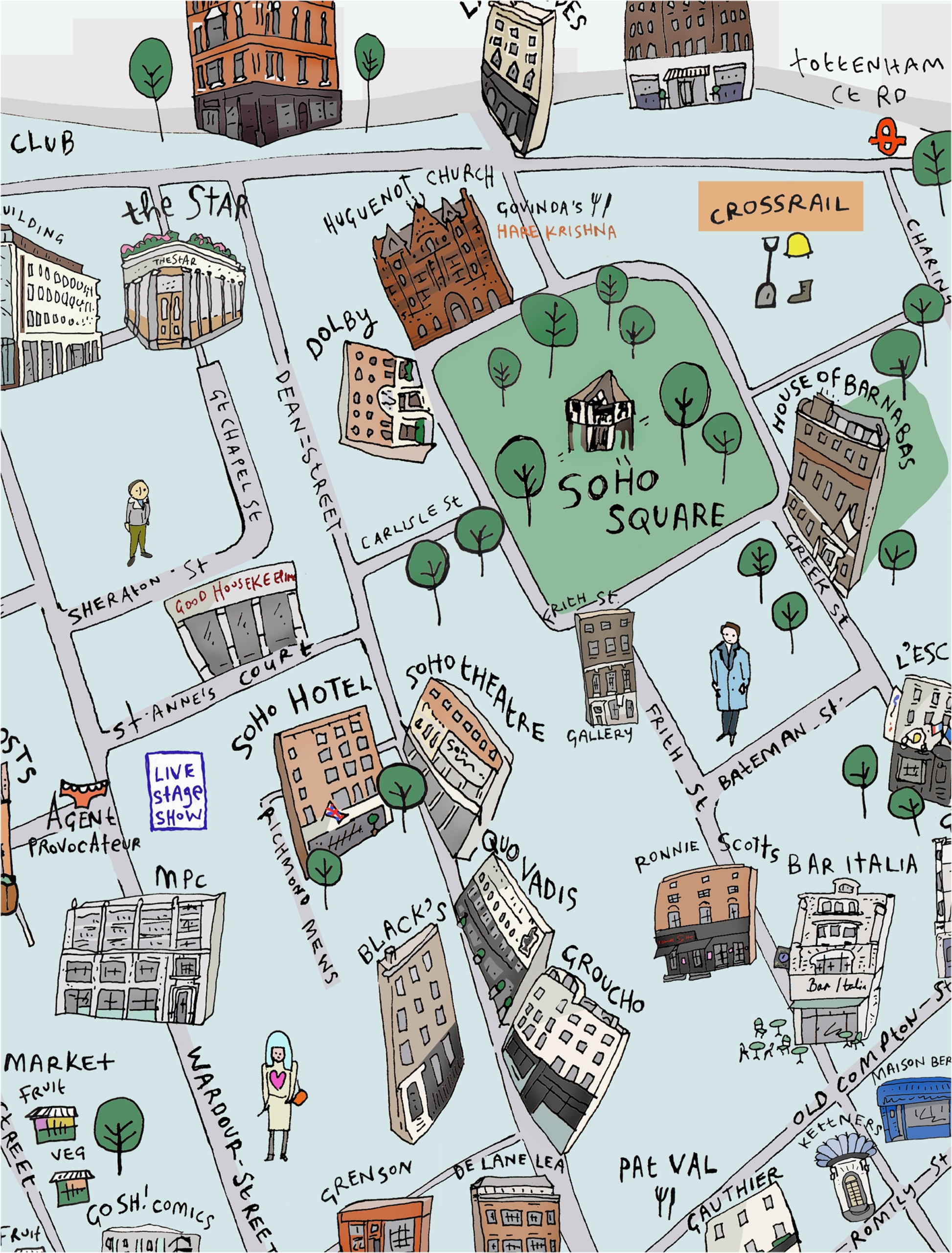 Printable Map Of Soho