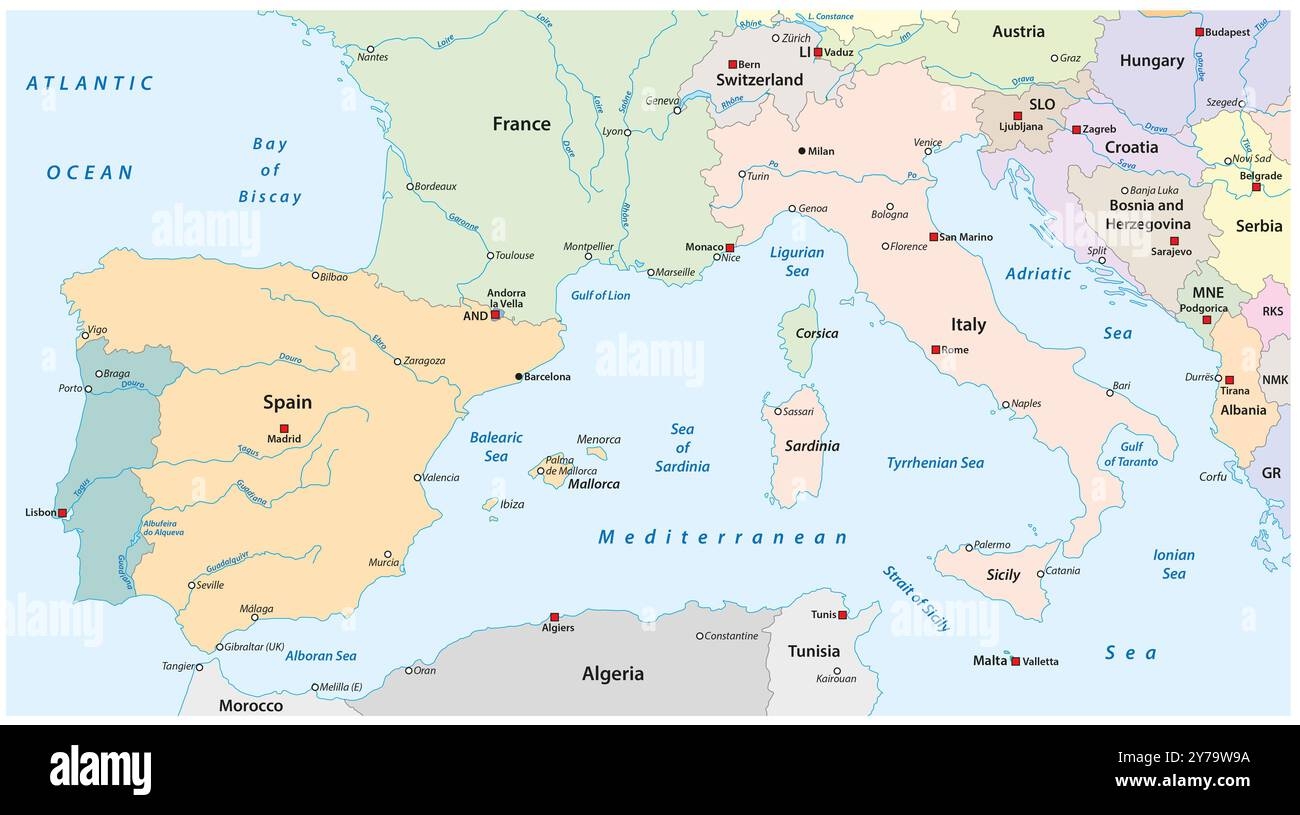 Southern Europe Map Hi res Stock Photography And Images Alamy Southern Europe Map Hi res Stock Photography And Images Alamy