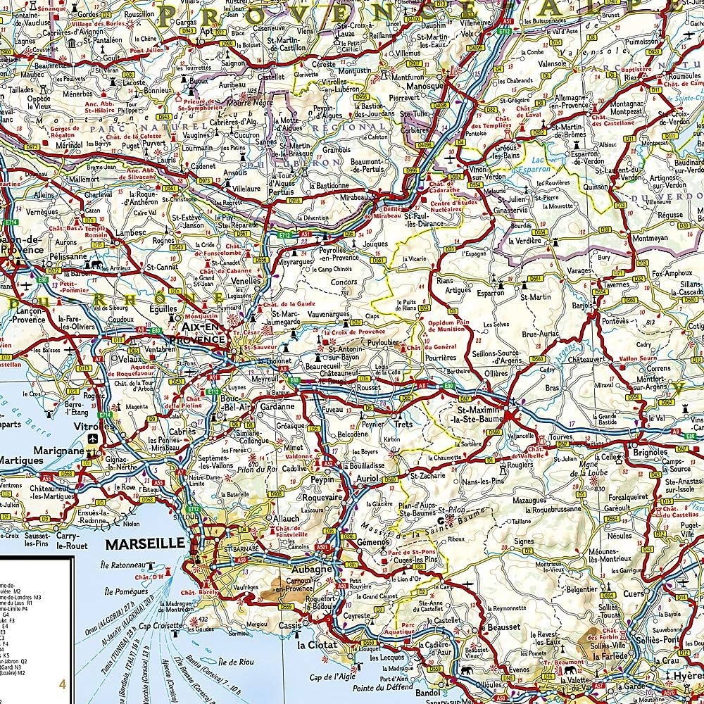Printable Map Of Southern France