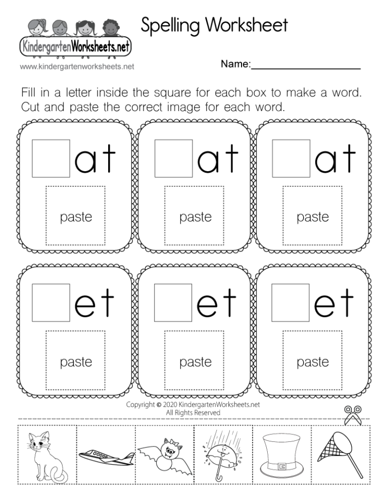 Spelling Three Letter Words Worksheet Free Printable Digital PDF