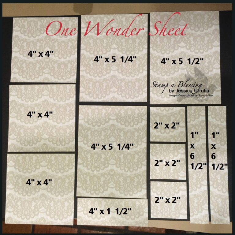 Stamp A Blessing One Wonder Sheet Template 1