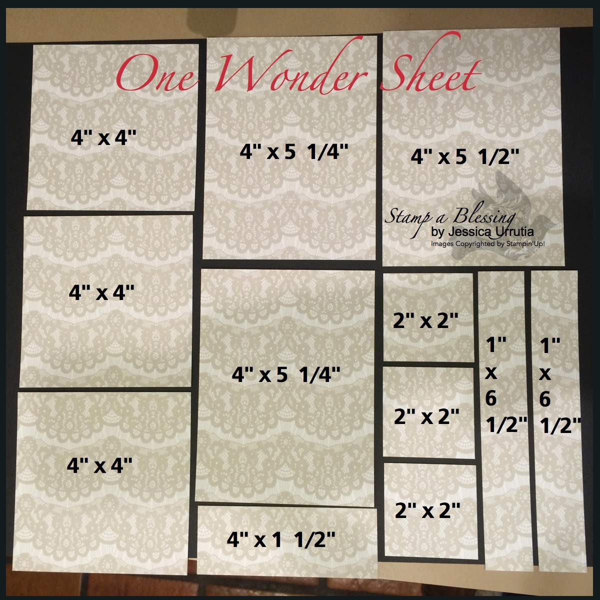 Stamp A Blessing One Wonder Sheet Template 1