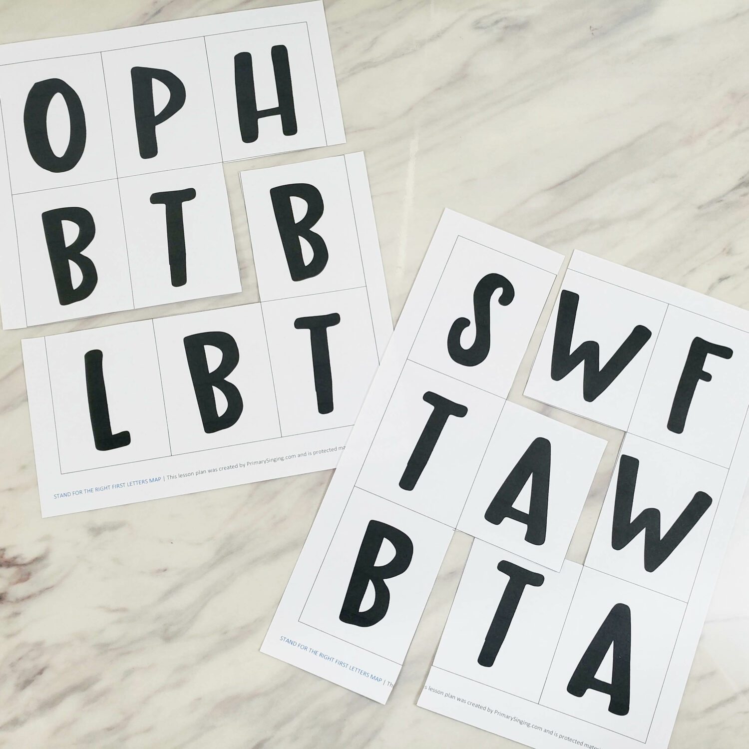 Free Printable Map Letters