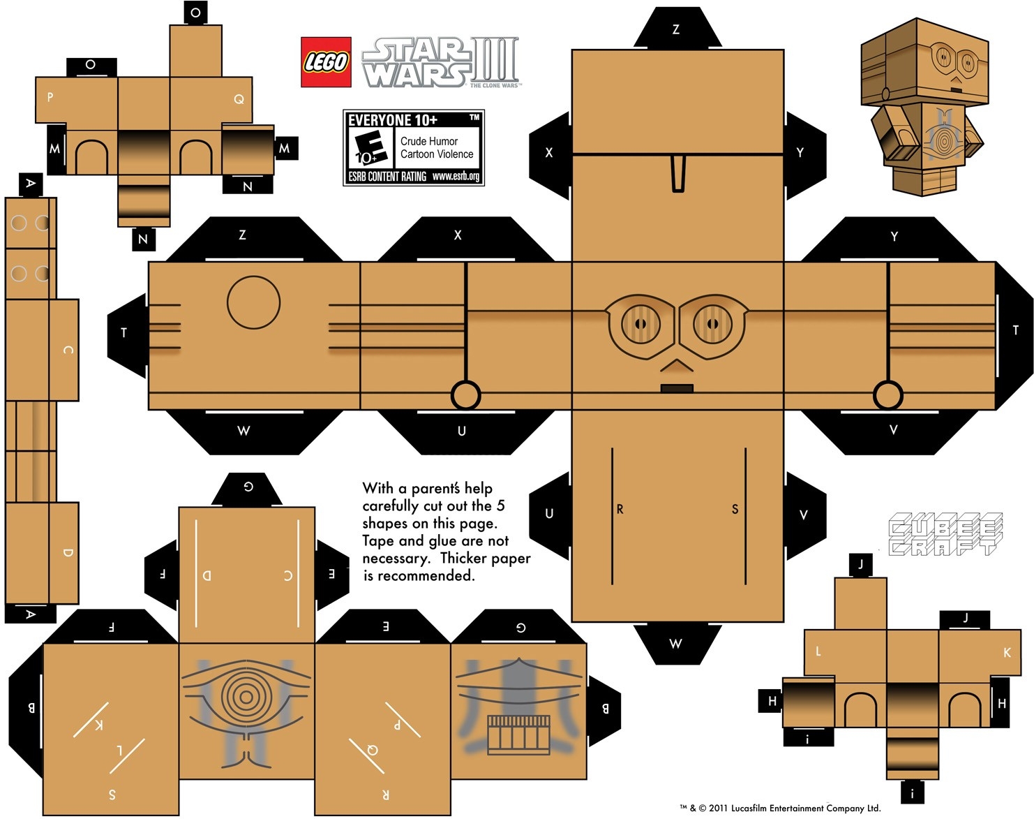 Star Wars Papercraft Models C 3po Star Wars Papercraft Printable Papercrafts Printable Papercrafts