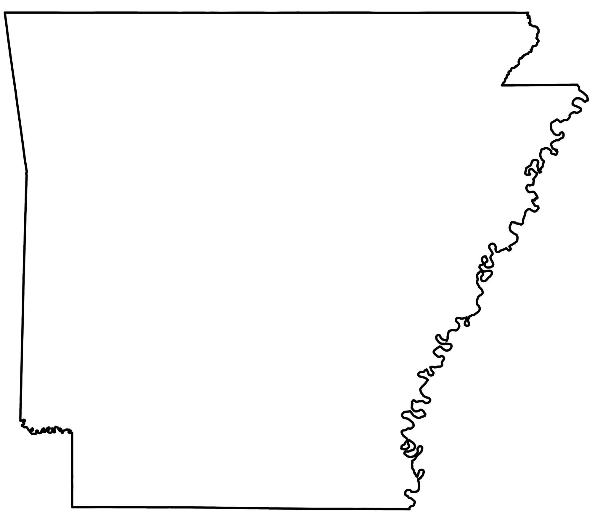 Printable Us State Map Blank