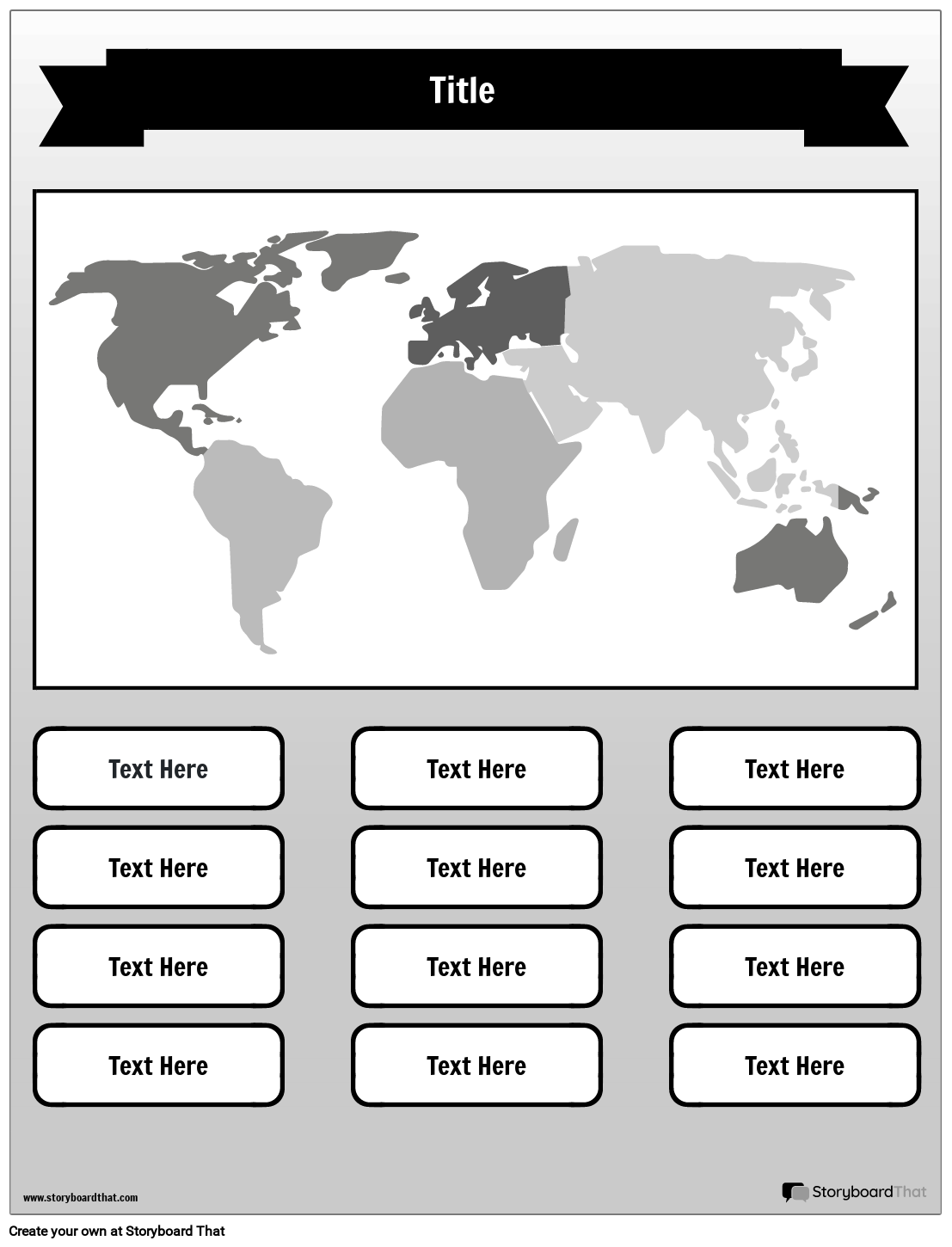 Storyboard That Free Continents Worksheets For Geography