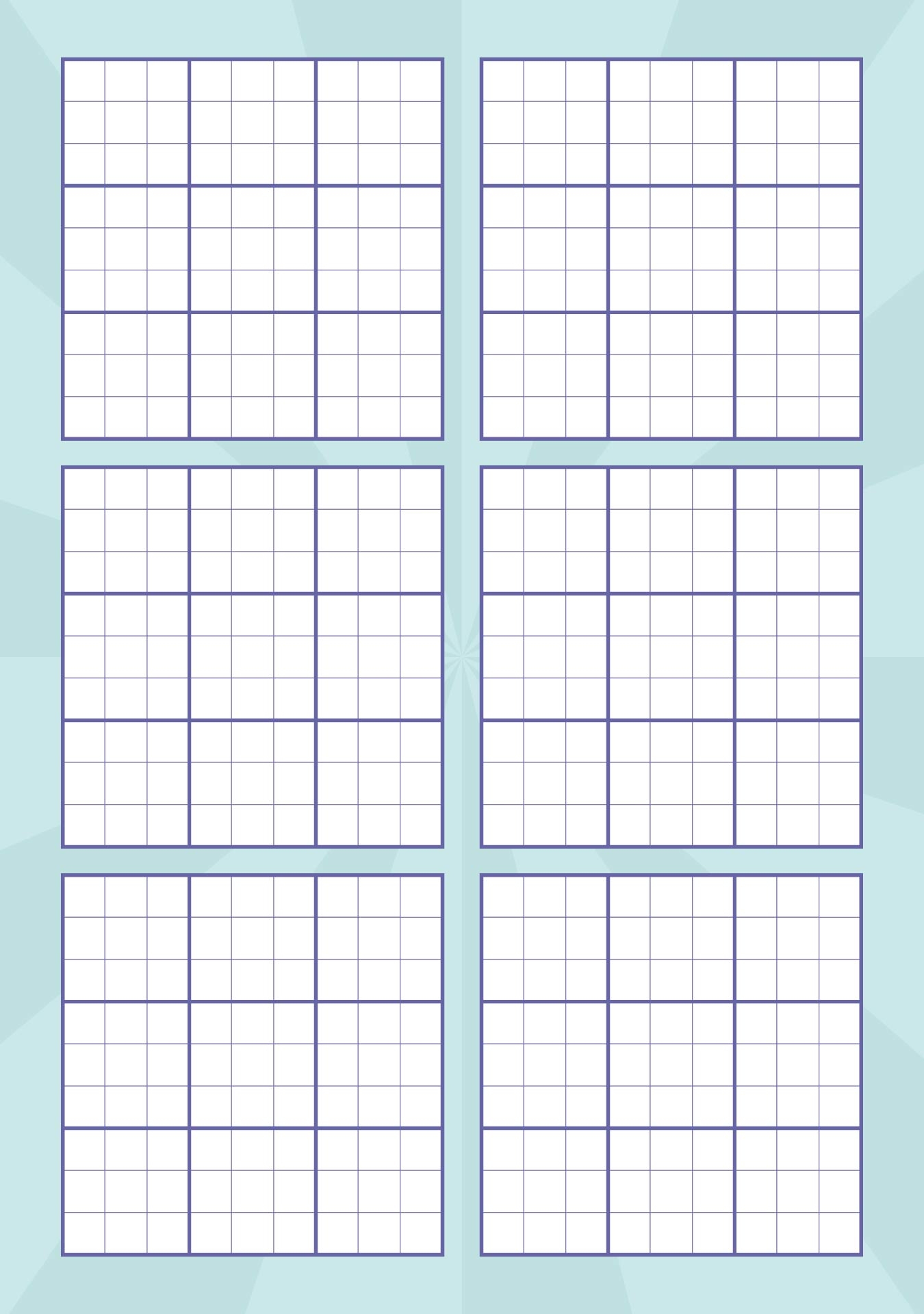 Sudoku Blank Grid Sheets 10 Free PDF Printables Printablee