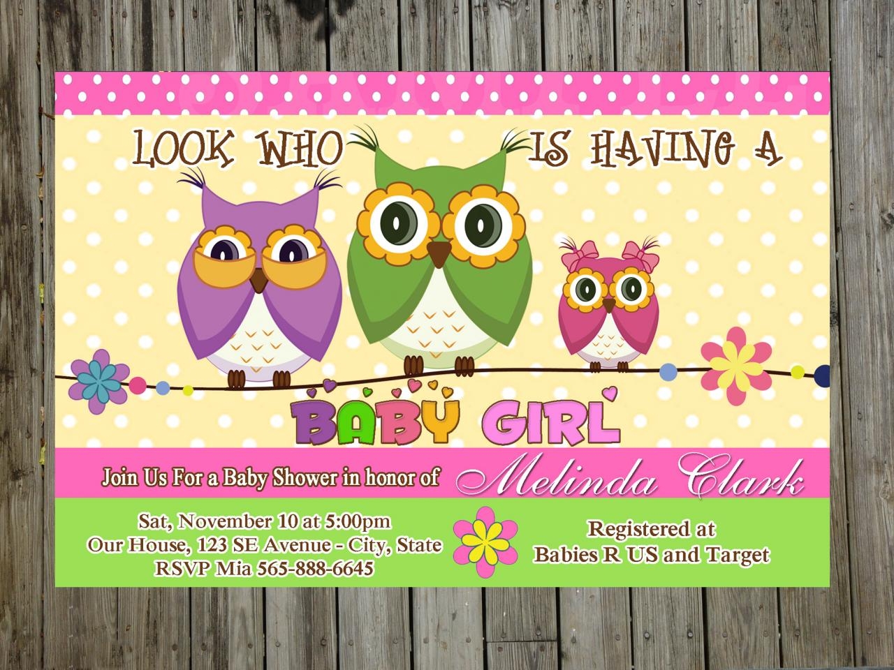 Free Printable Owl Baby Shower Templates