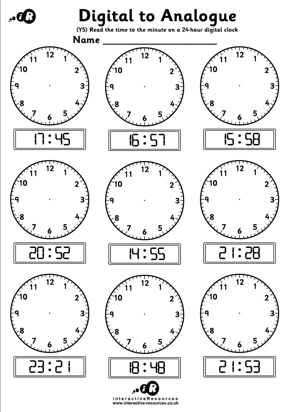 Teaching Time Free Telling Time Worksheets Teaching Time Free Telling Time Worksheets