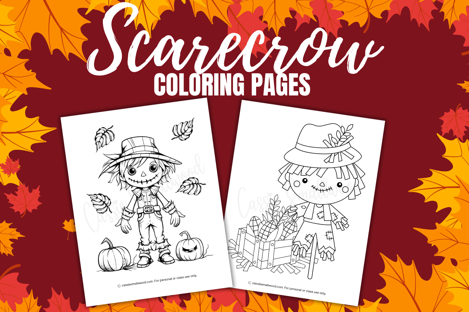 THE BEST Scarecrow Coloring Pages Cassie Smallwood THE BEST Scarecrow Coloring Pages Cassie Smallwood