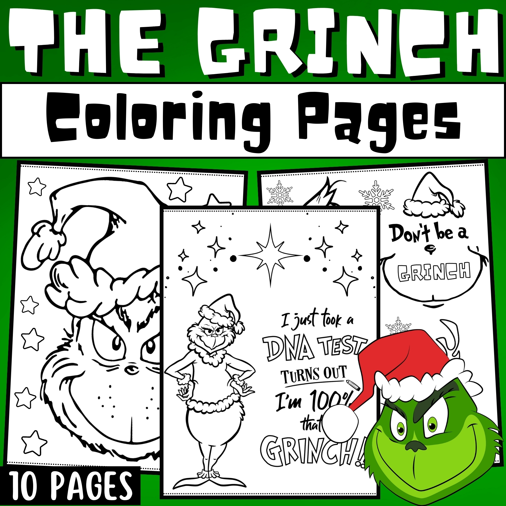 The Grinch Coloring Pages Grinch Day Christmas Coloring Sheets Grinchmas Made By Teachers