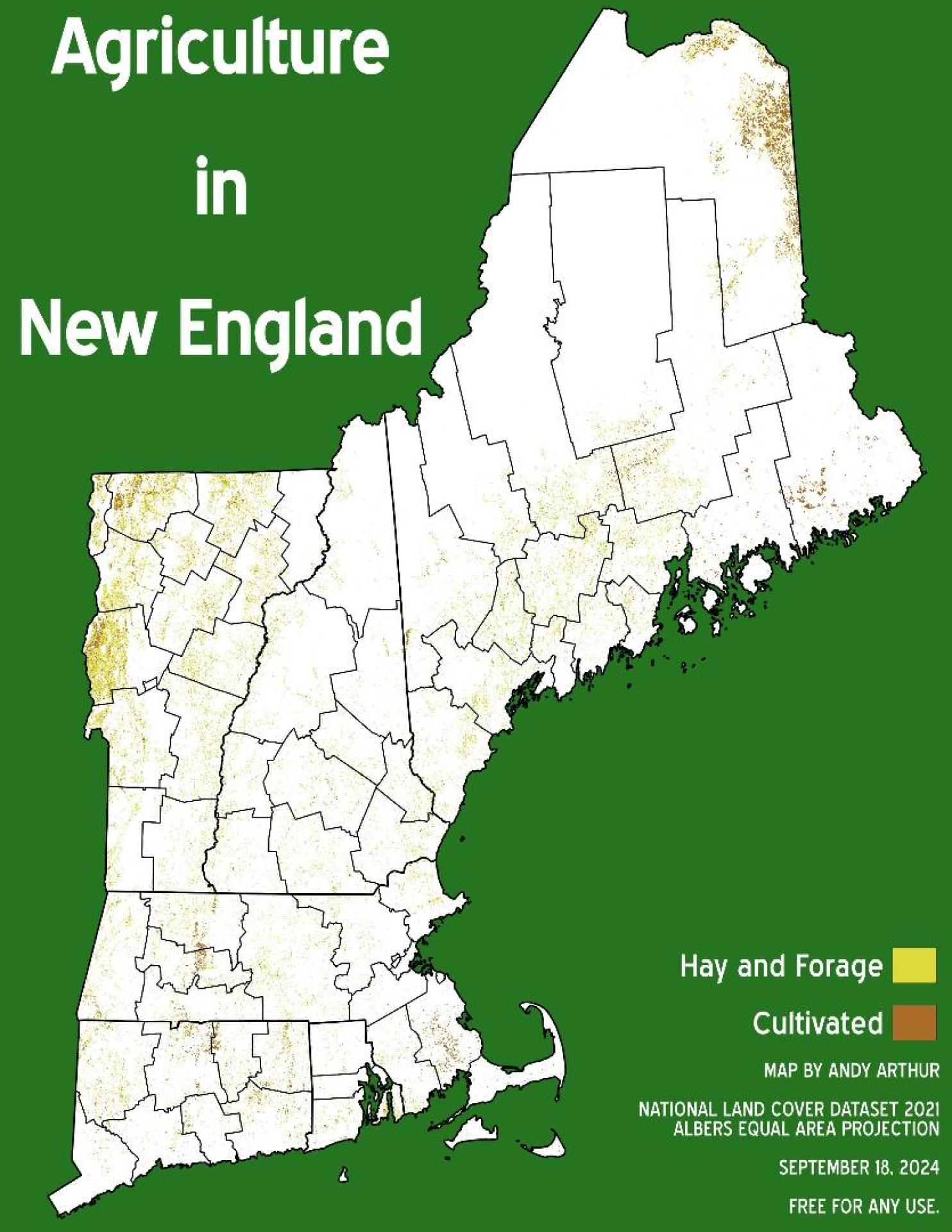 New England Map Printable