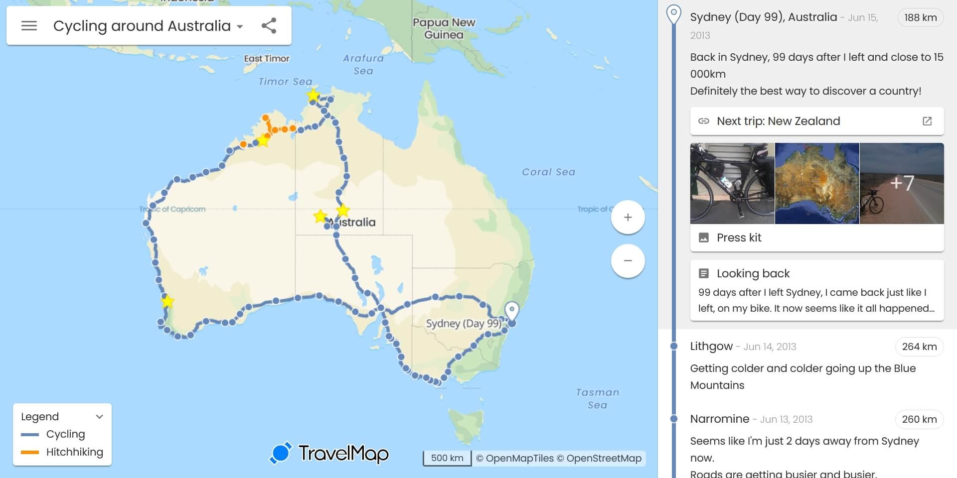 Trace Your Travel Itinerary On An Interactive Map TravelMap