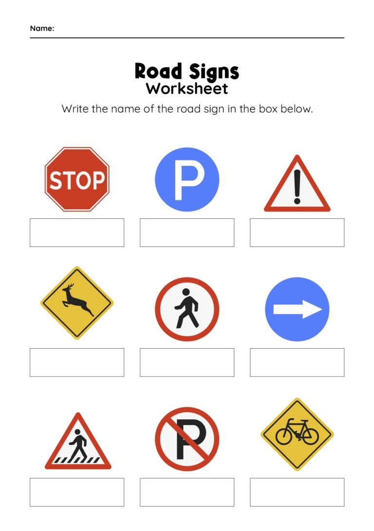 Traffic Sign For Preschoolers 10 Free PDF Printables Printablee