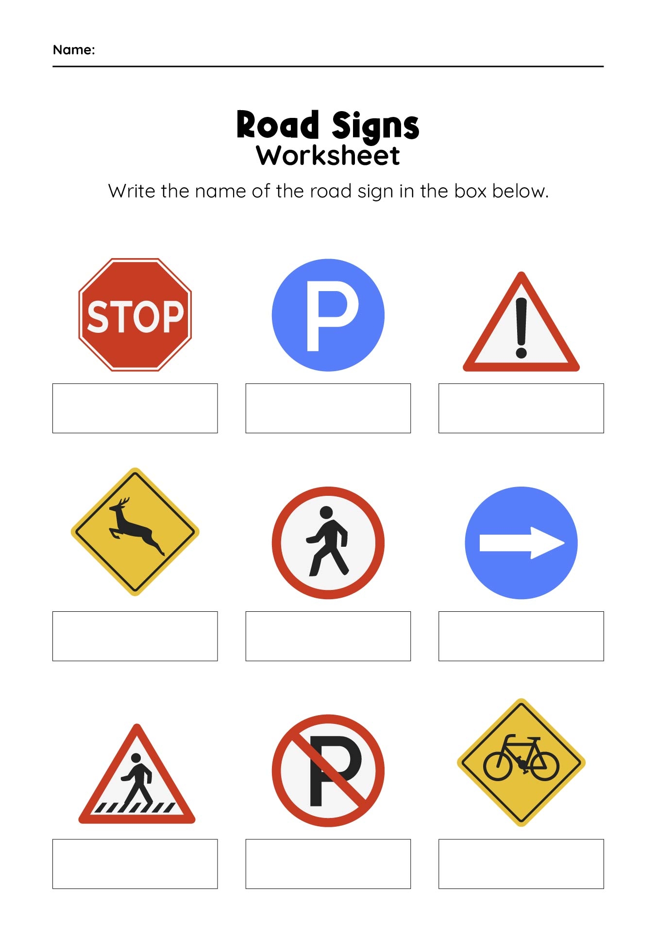 Traffic Sign For Preschoolers 10 Free PDF Printables Printablee