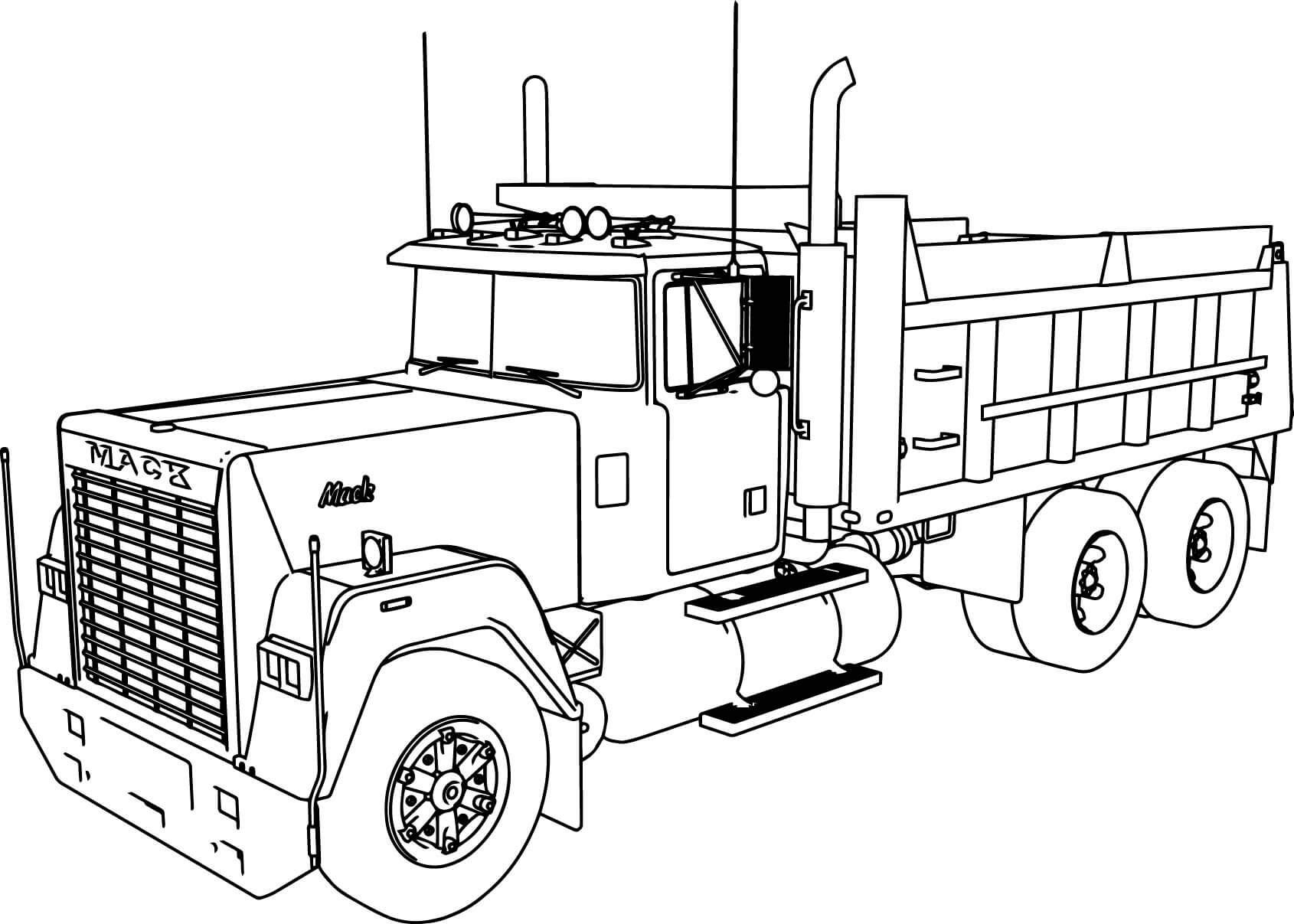 Truck Coloring Sheets Printable Truck Coloring Sheets Printable