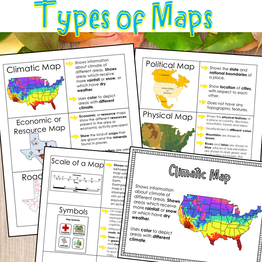 Type Of Maps Worksheets Made By Teachers