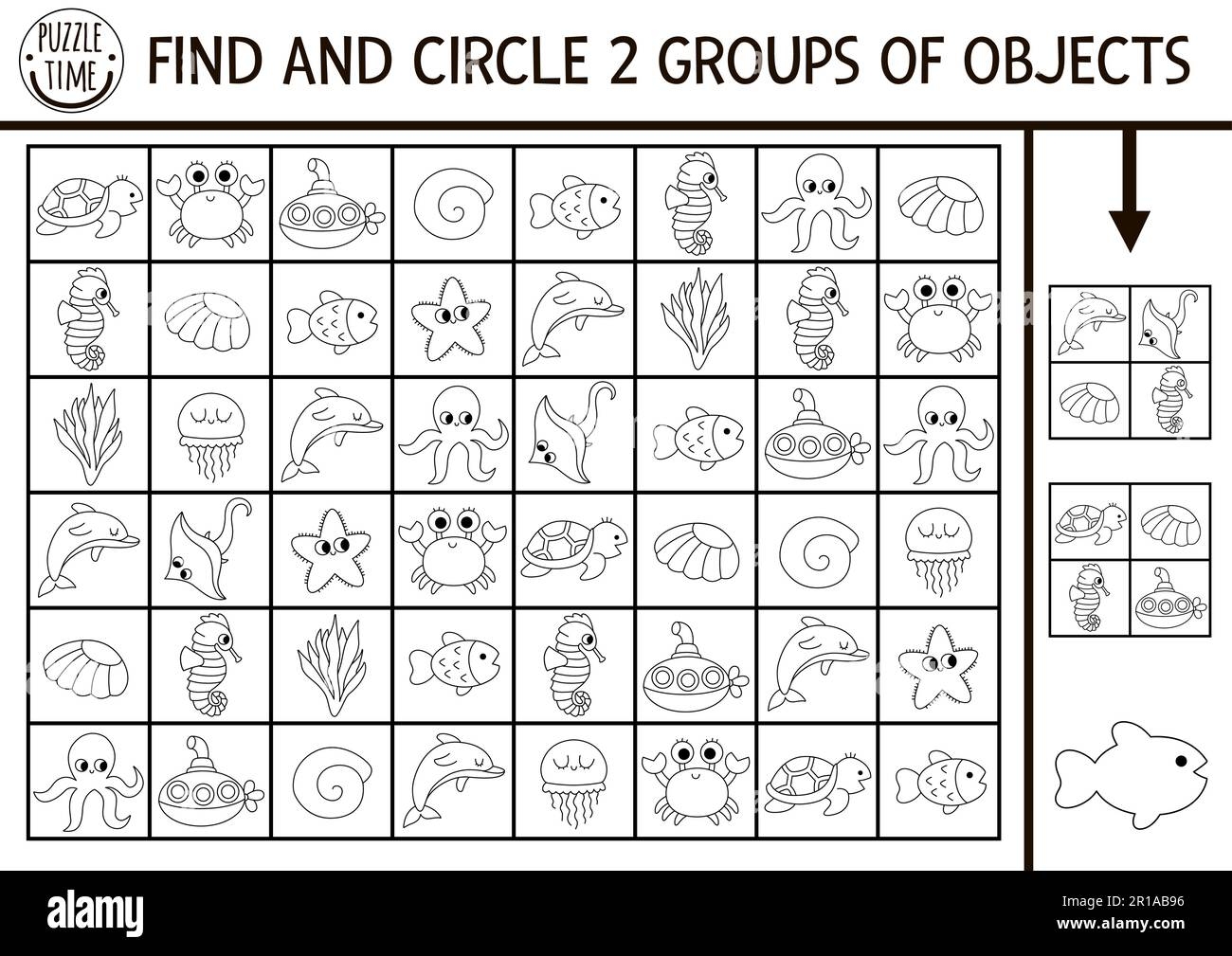 Under The Sea Black And White Seek And Find Game With Traditional Symbols Attention Skills Training Puzzle Ocean Printable Line Activity For Kids W Stock Vector Image Art Alamy Under The Sea Black And White Seek And Find Game With Traditional Symbols Attention Skills Training Puzzle Ocean Printable Line Activity For Kids W Stock Vector Image Art Alamy