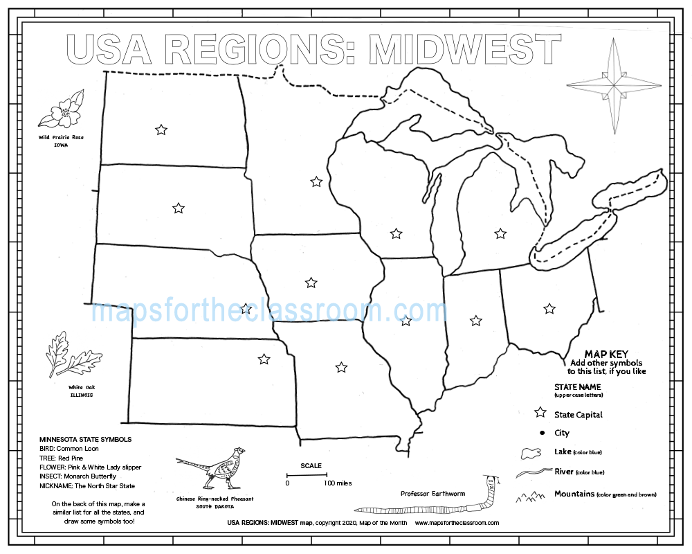USA Regions Midwest
