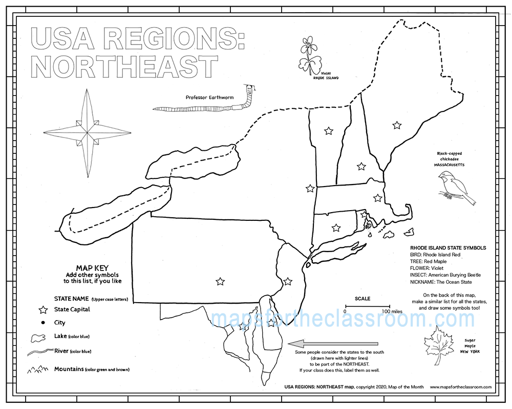 USA Regions Northeast