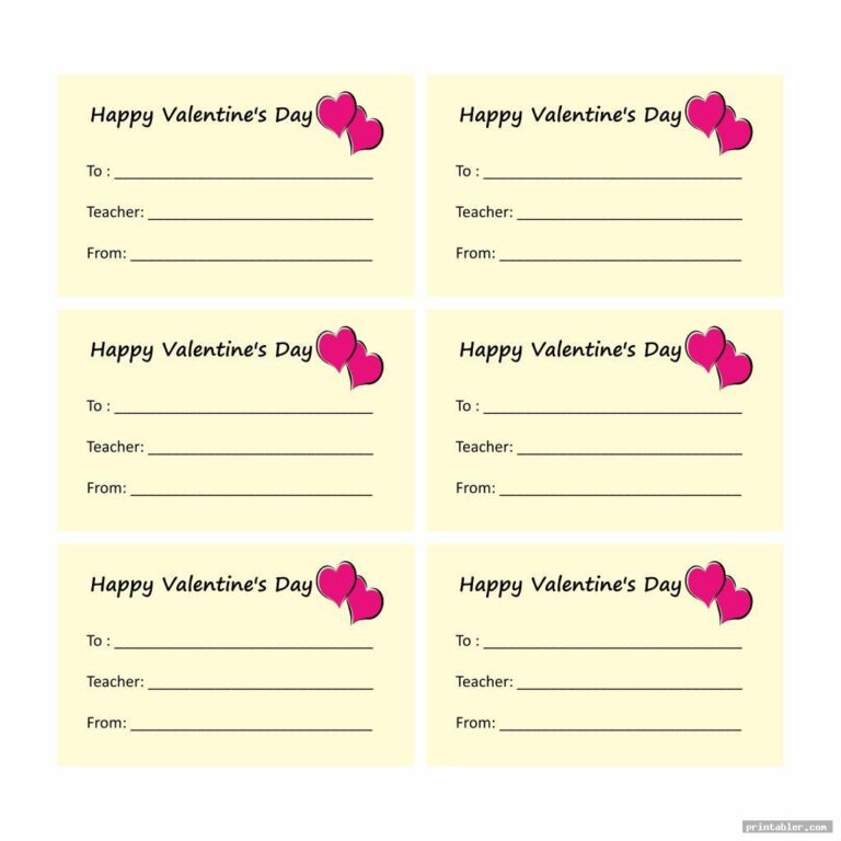 Valentine Candy Gram Template Printable Gridgit