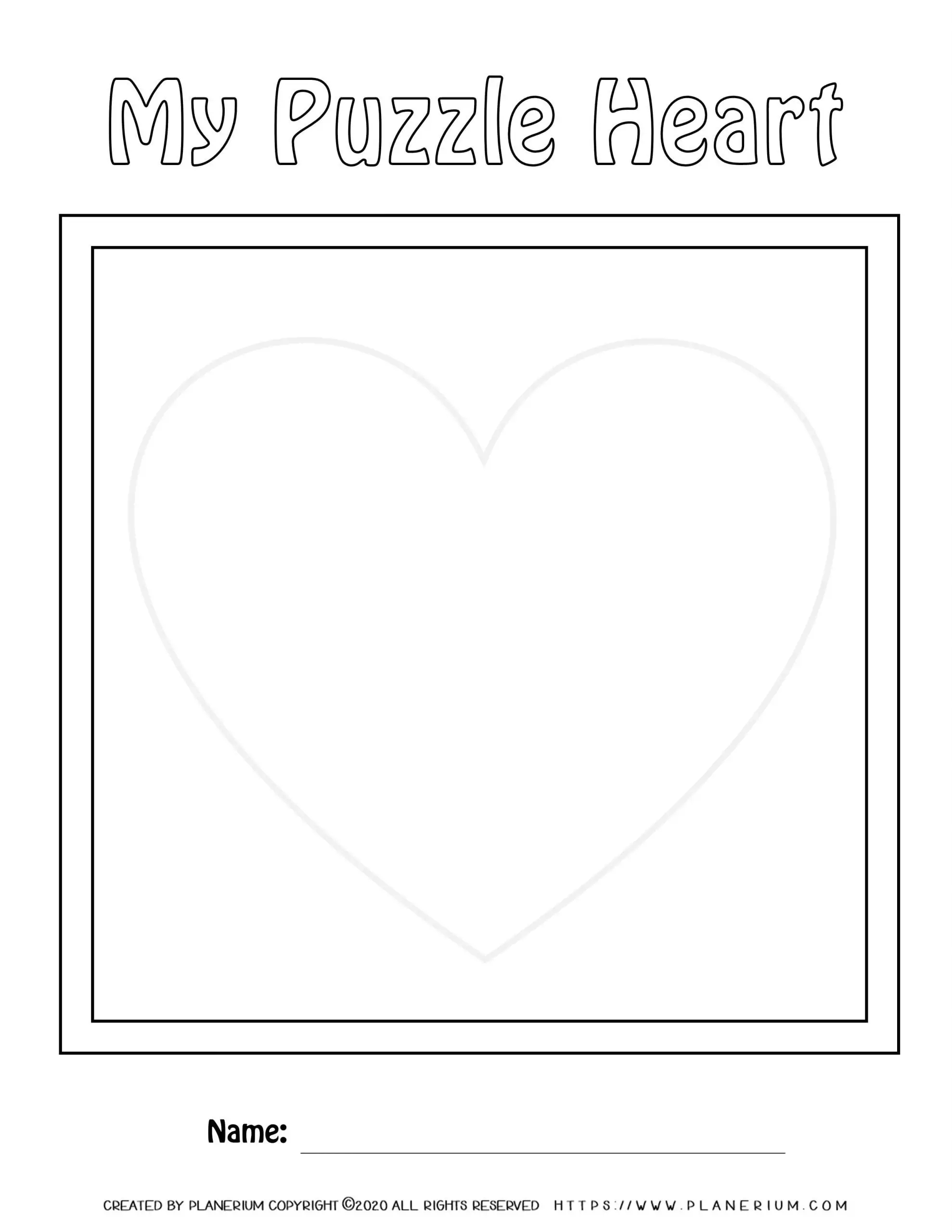 Heart Map Free Printable Heart Map Free Printable