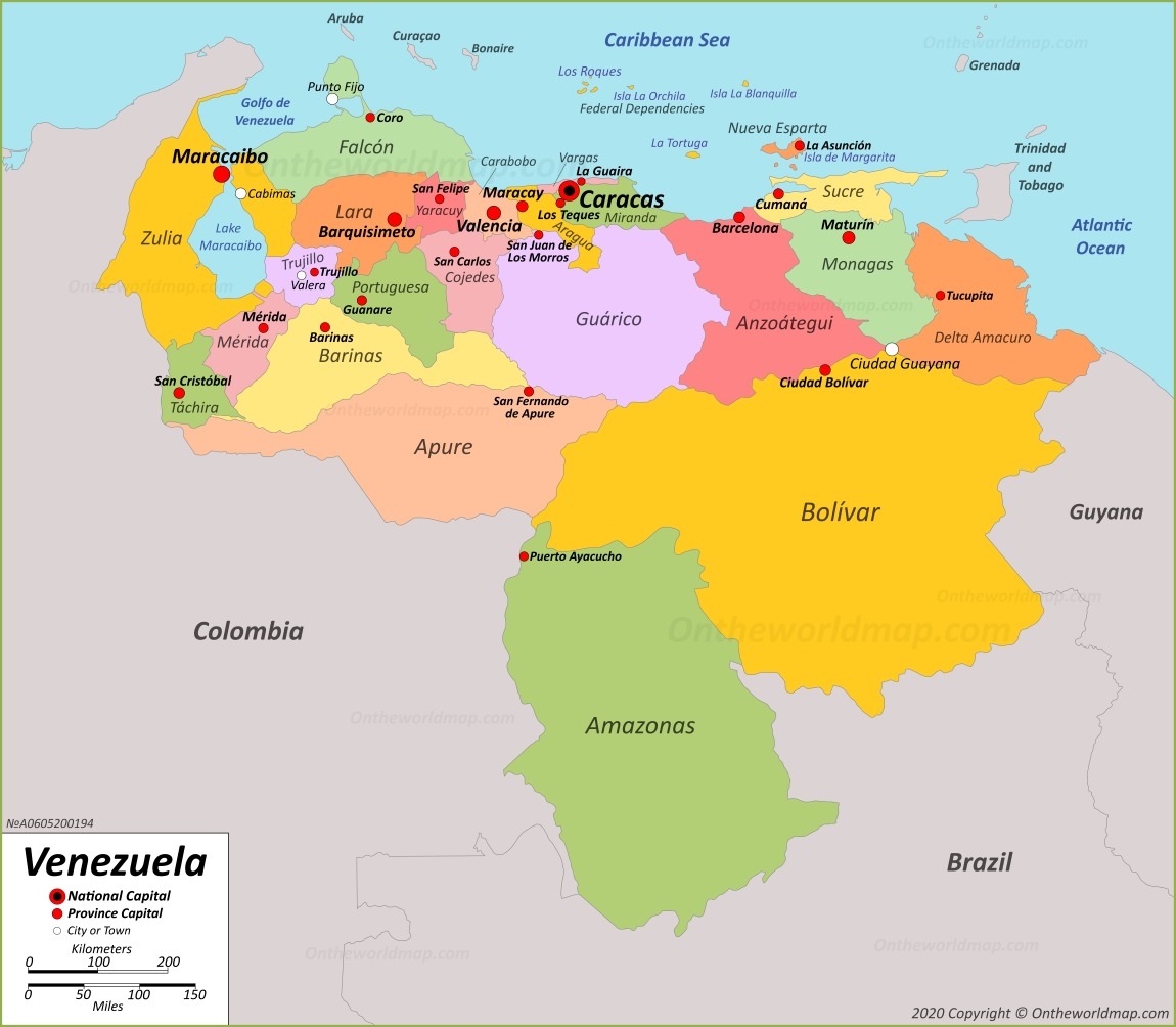 Venezuela Map Detailed Maps Of Venezuela